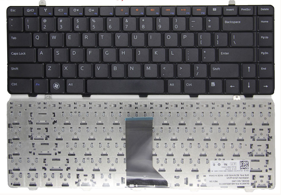 Kompatibel Ersatz für Tastatur nach Dell Inspiron-15-7501-Series 