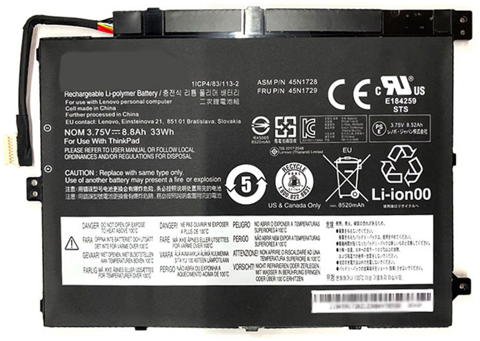 OEM Notebook Akku Ersatz für LENOVO 45N1729 OEM Notebook Akku Ersatz für LENOVO 45N1729